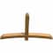 Ekena Millwork Bellingham Rough Sawn Timber Gable Bracket, Western Red Cedar, 60"W x 38"H x 4"D x 4"F, 15/12 Pitch GBW060X38X0404BEL00RWR - alternate 2